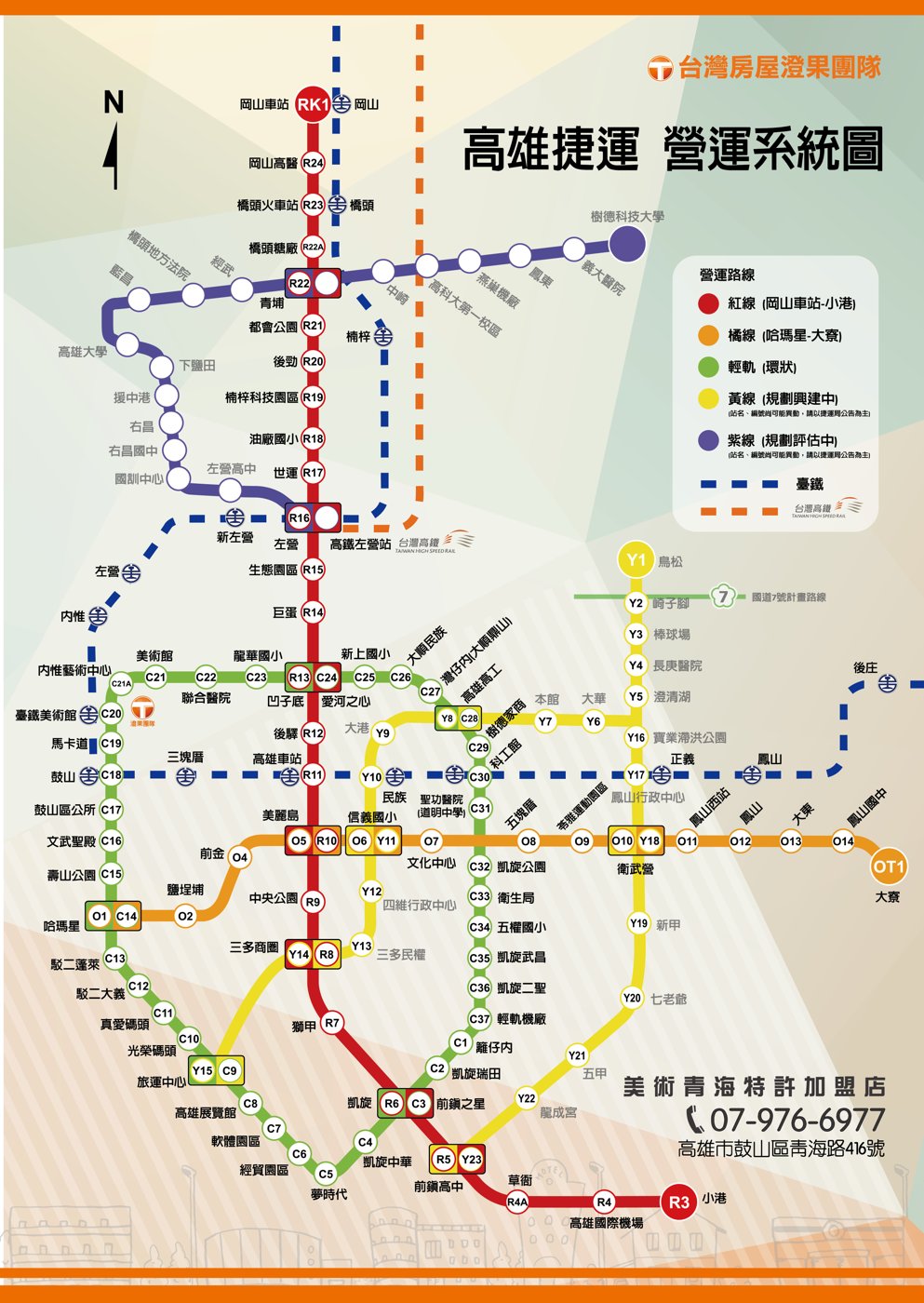 高雄捷運營運系統圖